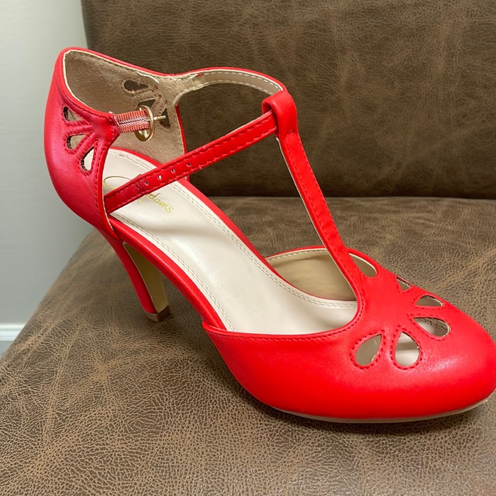 J Adams red heel